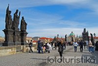 Statues and sculptures on the Charles Bridge