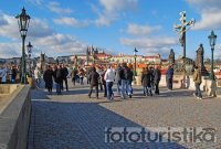 Tourists on the Charles Bridge