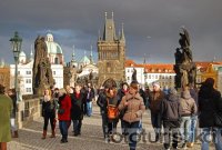 Tourists on the Charles Bridge