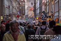 Demonstration in Prague