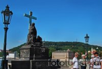 Statues and sculptures on the Charles Bridge