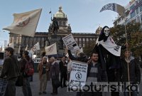 Demonstration in Prague