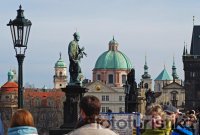 Statues and sculptures on the Charles Bridge